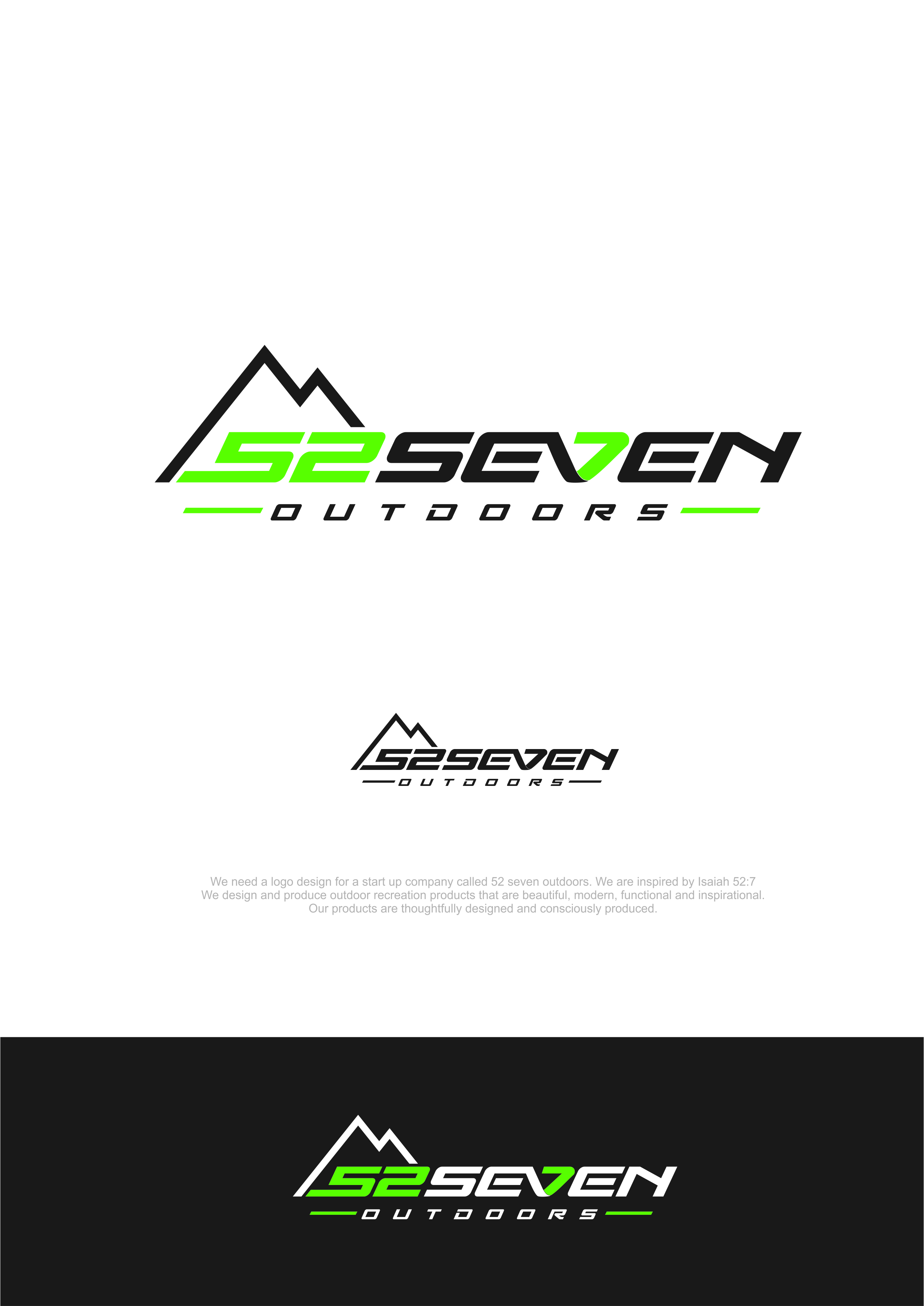 Logo-Design von alok bhopatkar für 52seven outdoors | Design #23555475