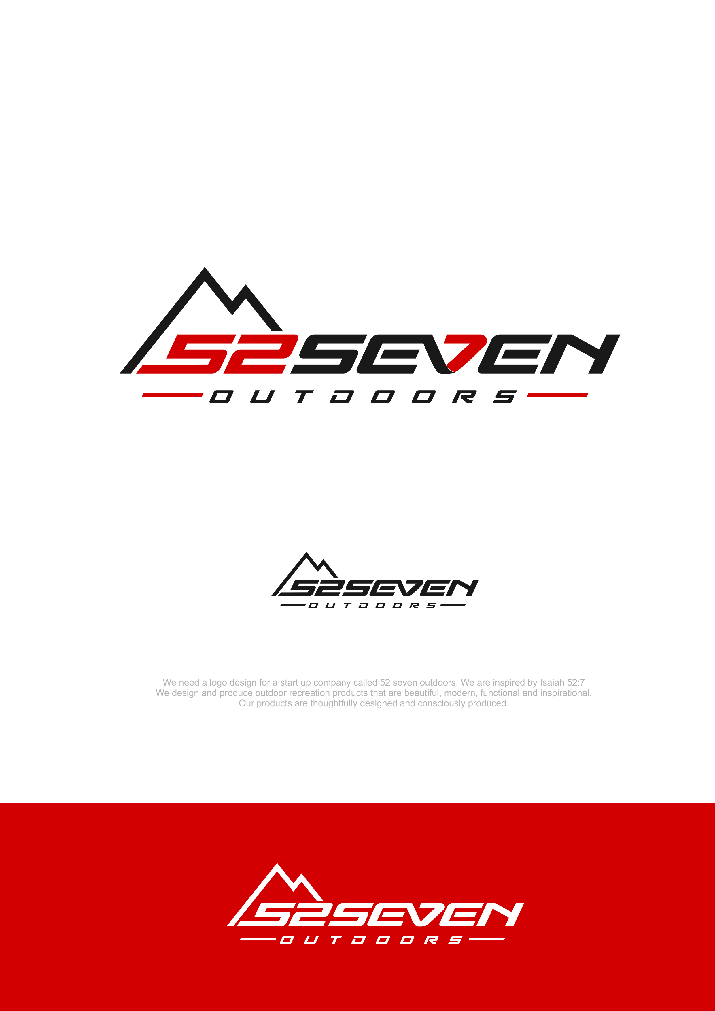 Logo Design by alok bhopatkar for 52seven outdoors | Design #23555482
