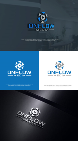 onflow media | Diseño de Logo por ZJ Design