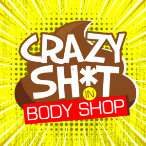 Crazy Shit in Body Shops podcast cover | Podcast-Design von desainerd