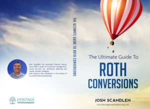 The Ultimate Guide To Roth Conversions Book Cover | Book Cover Design by Tatlin
