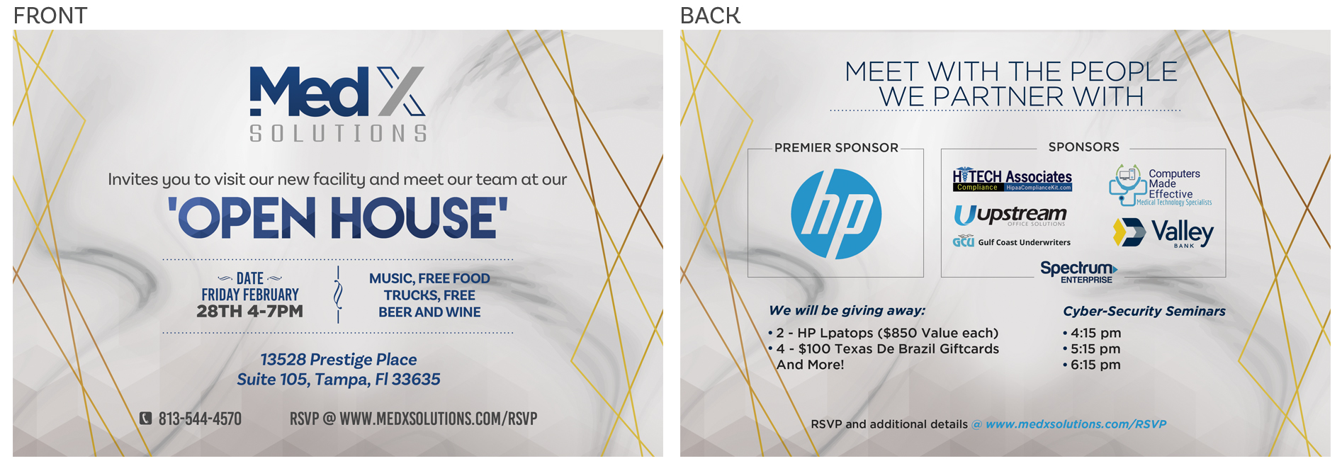 Invitation Design by Jay Design for MedX Solutions | Design #23494739