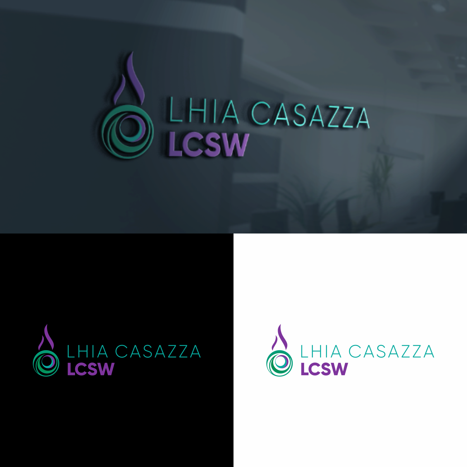 Logo Design by ZiangArt_Studio for Lhia Casazza, LCSW | Design #23485100