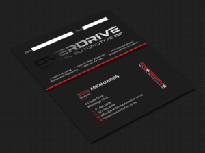 Business card design for Automotive workshop | Business Card Design by Bold Pixels