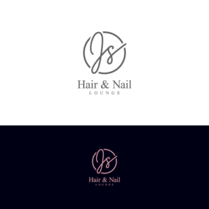Hair & Nail Lounge JS | Logo Design by Gisella Guzmán
