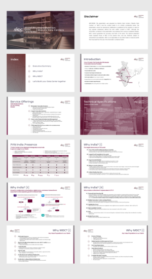 Data Center Operator to enter Indian Market needs a Client Sales Pitch Power Point Presentation | Diseño de PowerPoint por joseborgesbarboza 2