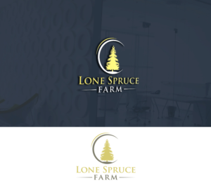 Logo Design by CreativeBaba for Lone Spruce Farm | Design: #23493244