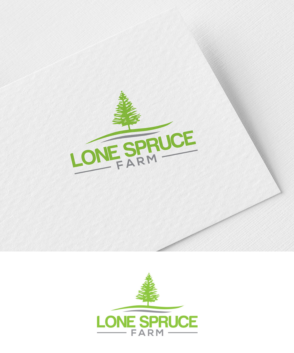 Logo Design by madeline 3 for Lone Spruce Farm | Design #23494750
