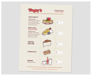 Design de Menu par Frontino graphic studio pour ce projet | Design : #3050896