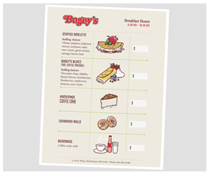 Design de Menu par Frontino graphic studio pour ce projet | Design #3051928