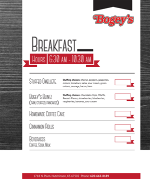 Design de Menu par Joanna M.N. pour ce projet | Design : #3025535