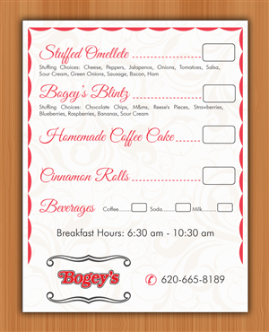 Menu Design by Sbss for this project | Design: #3006697