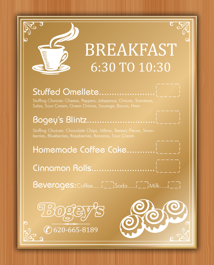 Menu Design by Sbss for this project | Design #3006720