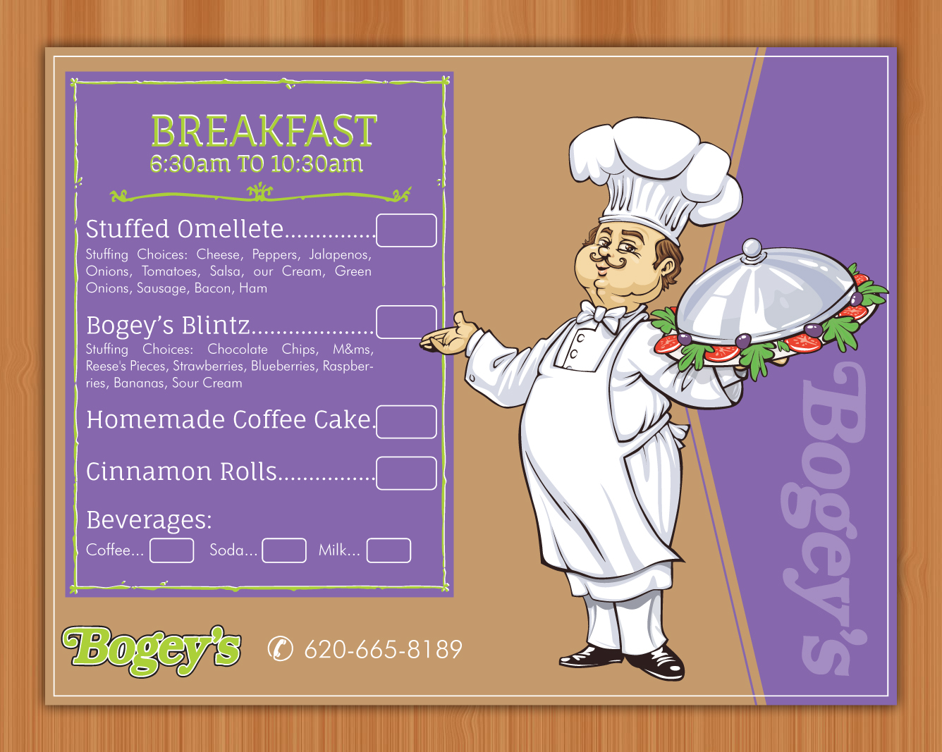 Menu Design by Sbss for this project | Design #3028164