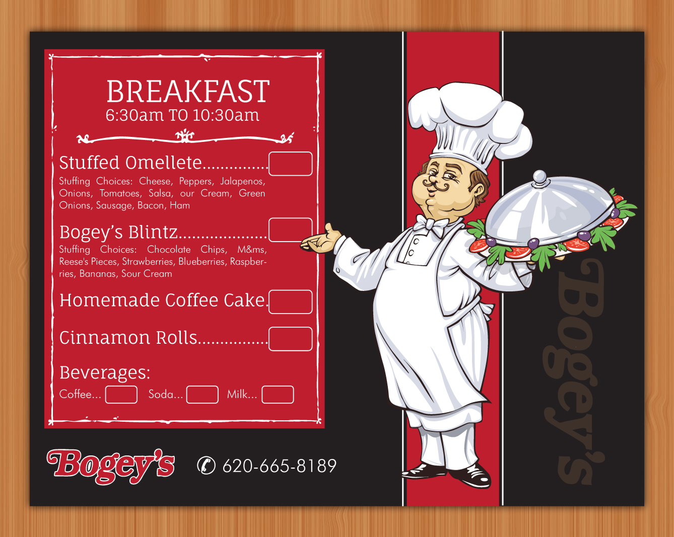 Menu Design by Sbss for this project | Design #3030804