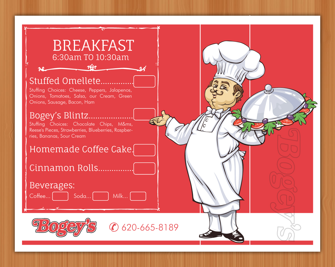 Menu Design by Sbss for this project | Design #3030807