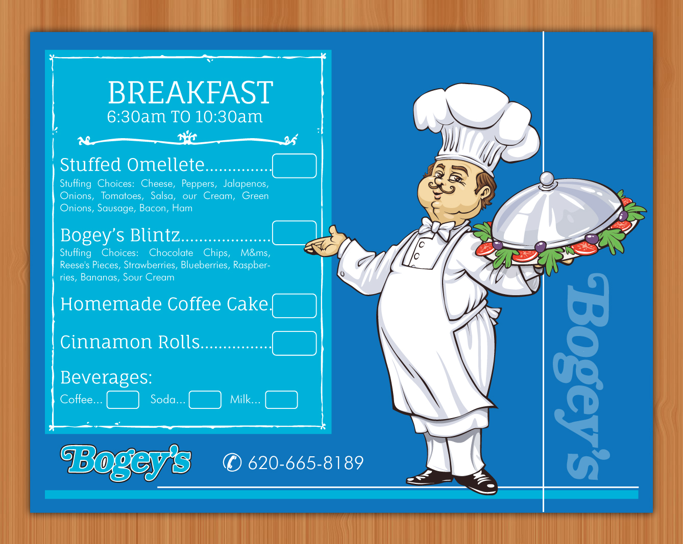 Menu Design by Sbss for this project | Design #3030812