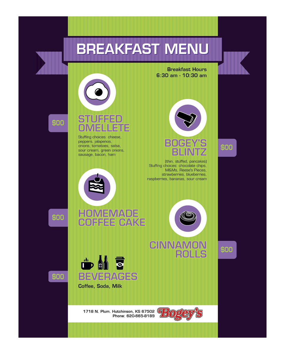 Menu Design by atularts for this project | Design #3004485