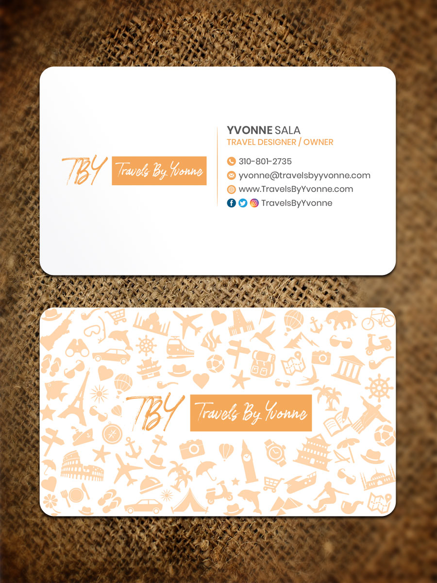 Business Card Design by Sandaruwan for Travels By Yvonne  | Design #23507361