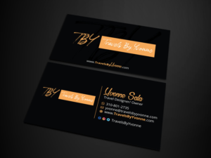 Design de Carte de Visite par Verified artistry (Design garden) pour Travels By Yvonne  | Design : #23501376