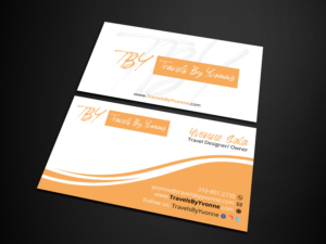 Design de Carte de Visite par Verified artistry (Design garden) pour Travels By Yvonne  | Design : #23515424