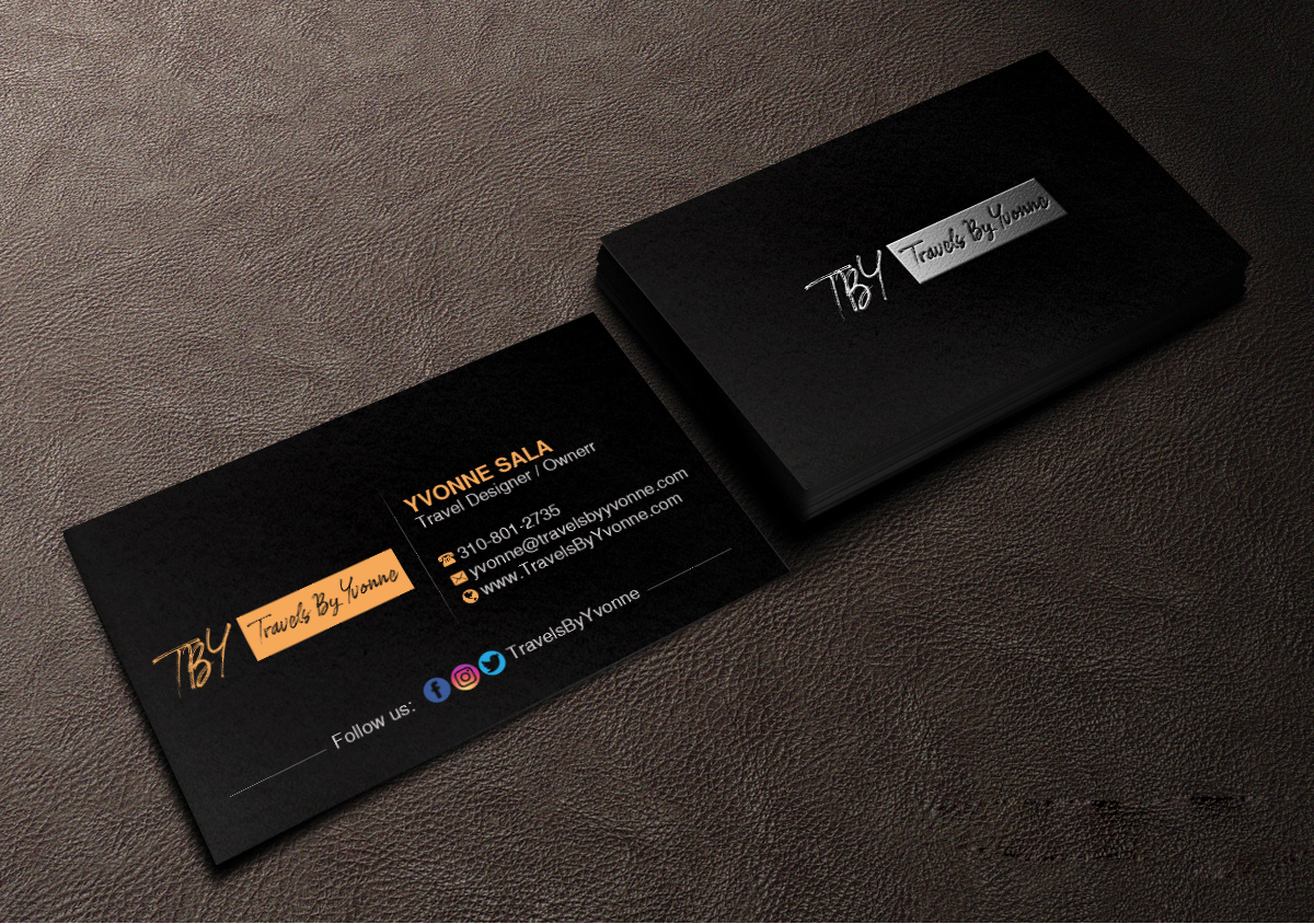 Diseño de Tarjeta de Presentación por Creations Box 2015 para Travels By Yvonne  | Diseño #23502363