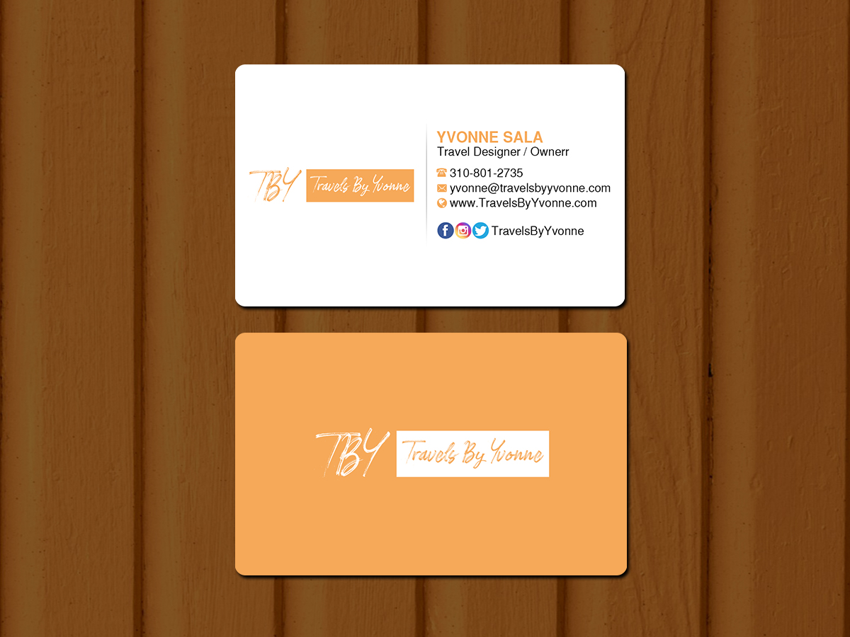 Visitenkarten-Design von Creations Box 2015 für Travels By Yvonne  | Design #23502373