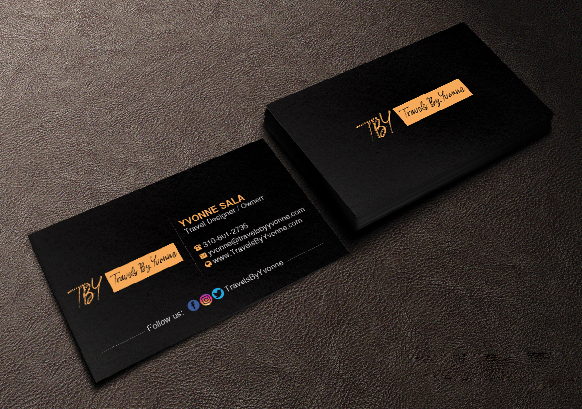 Business Card Design by Creations Box 2015 for Travels By Yvonne  | Design #23504841