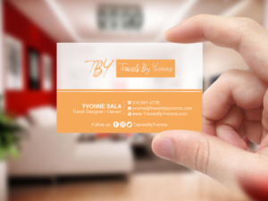 Business Card Design by Creations Box 2015 for Travels By Yvonne  | Design: #23504842