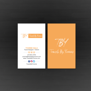 Business Card Design by Creations Box 2015 for Travels By Yvonne  | Design: #23504845