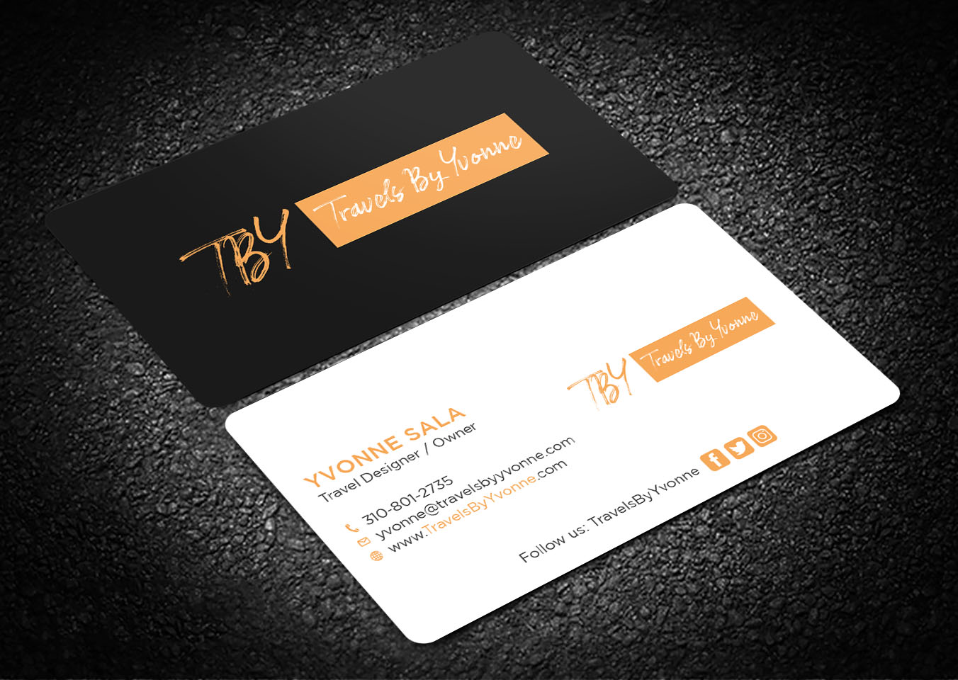 Diseño de Tarjeta de Presentación por Tripti Ranjan Gain para Travels By Yvonne  | Diseño #23507373