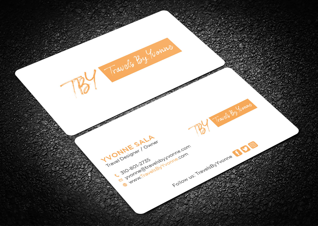 Diseño de Tarjeta de Presentación por Tripti Ranjan Gain para Travels By Yvonne  | Diseño #23507374