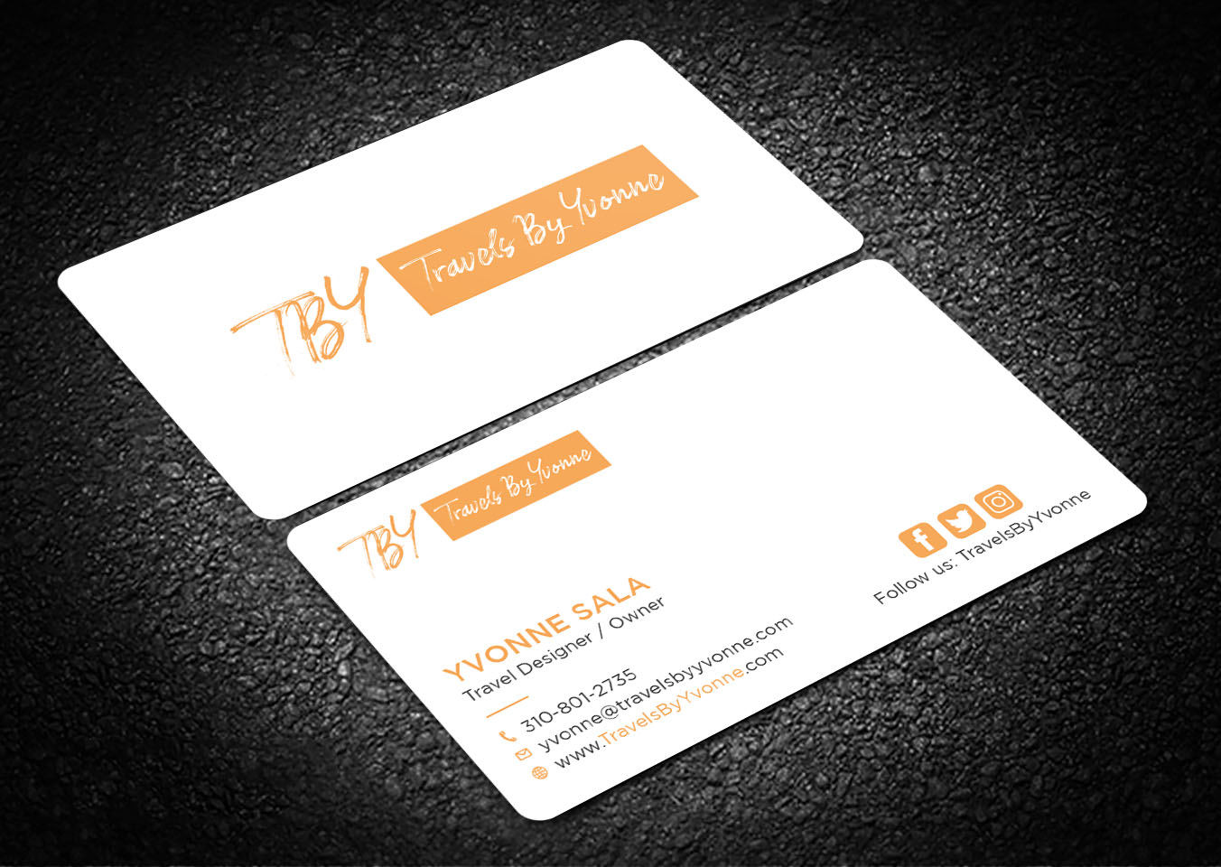 Business Card Design by Tripti Ranjan Gain for Travels By Yvonne  | Design #23507381
