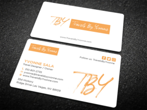 Business Card Design by Tripti Ranjan Gain for Travels By Yvonne  | Design: #23507384