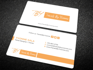 Business Card Design by Tripti Ranjan Gain for Travels By Yvonne  | Design: #23507390