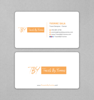 Business Card Design by Uttom 2 for Travels By Yvonne  | Design: #23499608
