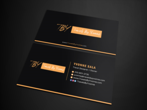 Business Card Design by Uttom 2 for Travels By Yvonne  | Design: #23499655