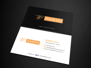 Business Card Design by Uttom 2 for Travels By Yvonne  | Design: #23536479