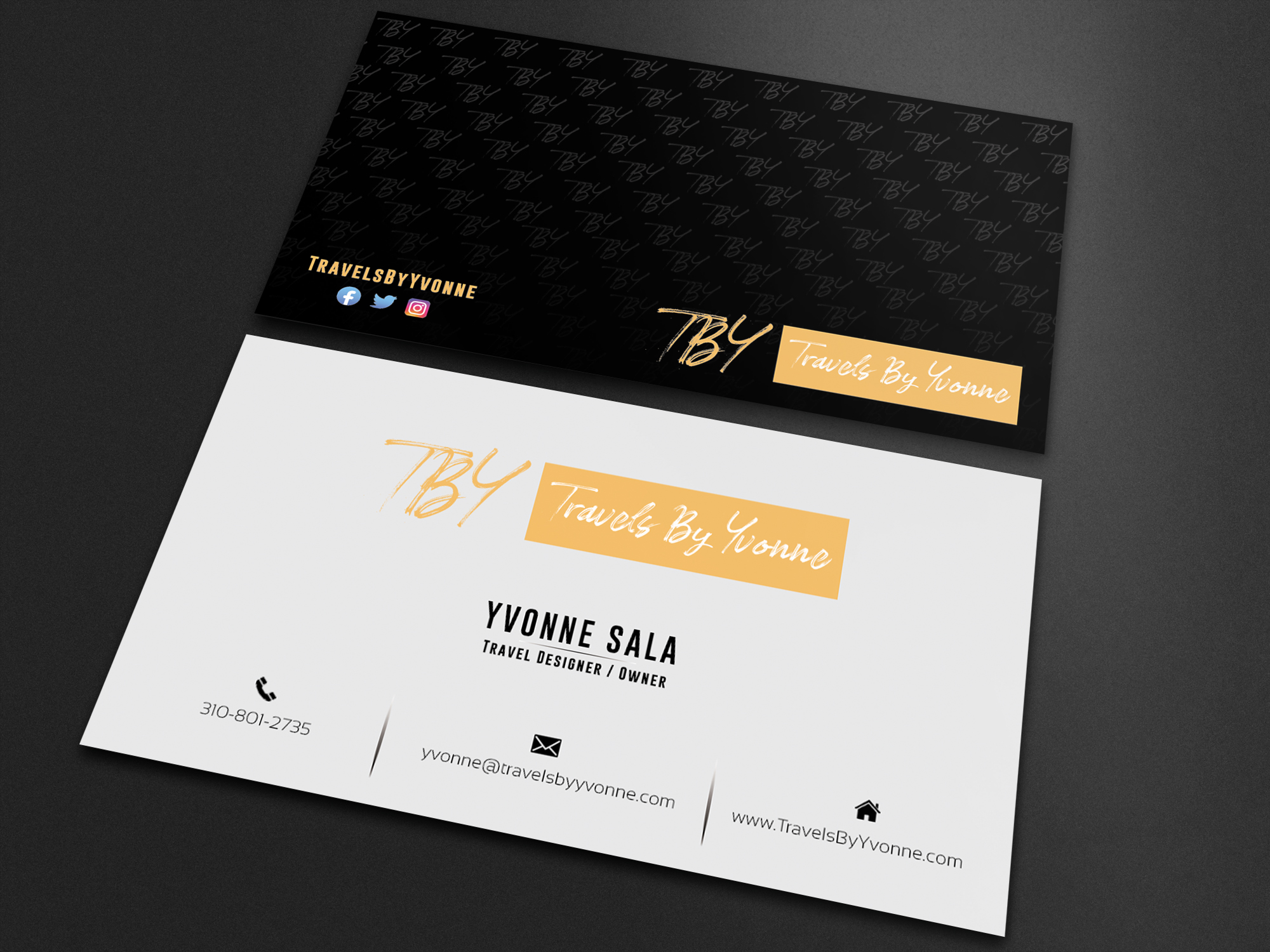 Diseño de Tarjeta de Presentación por Sagarhossain.sm para Travels By Yvonne  | Diseño #23506082