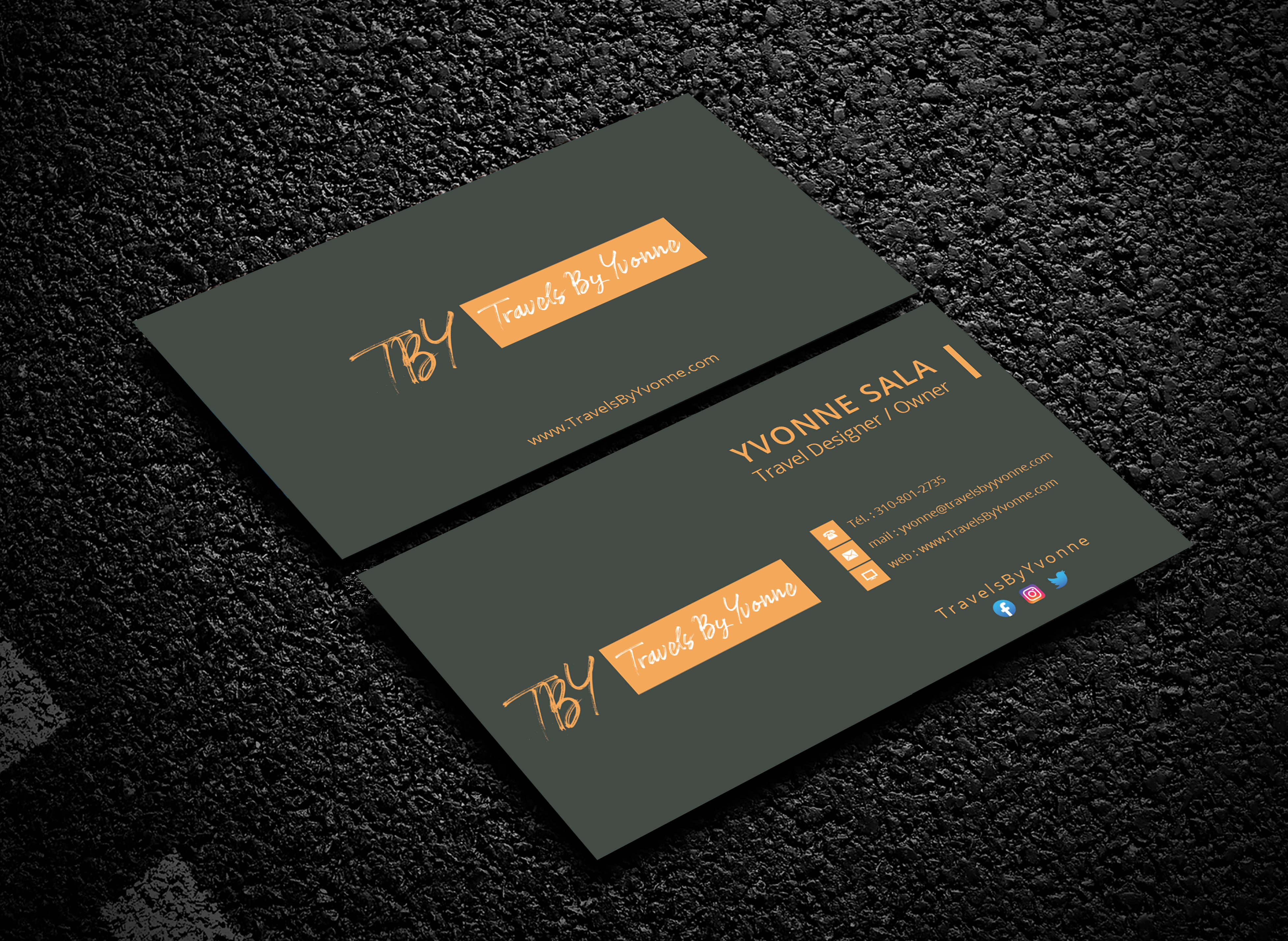 Business Card Design by Sagarhossain.sm for Travels By Yvonne  | Design #23506083