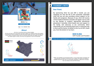 CDFI Child Sponsorship Profile Page | Flyer-Design von HamzaMalik