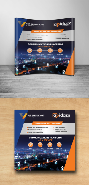 Trade Show Booth Design by ecorokerz for VoIP Innovations | Design: #23509049