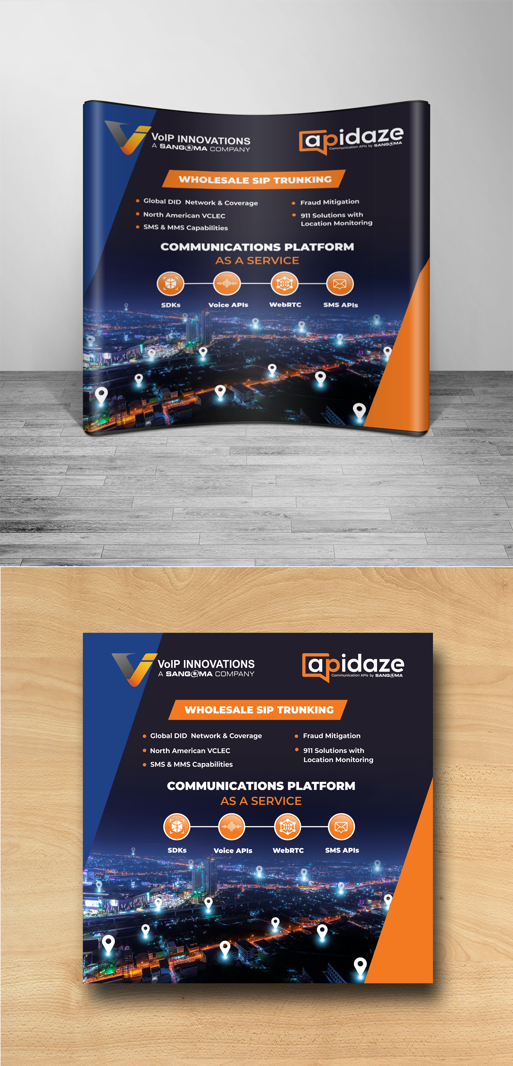 Trade Show Booth Design by ecorokerz for VoIP Innovations | Design #23509052