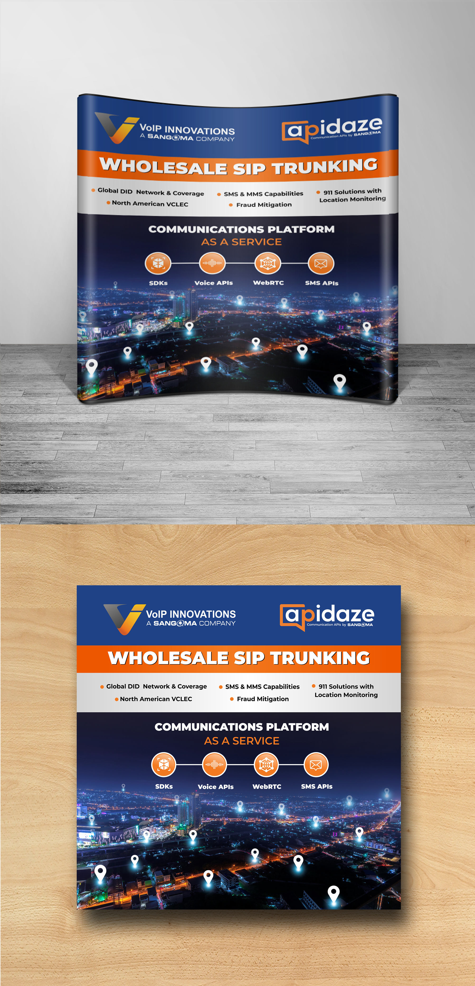 Trade Show Booth Design by ecorokerz for VoIP Innovations | Design #23509053