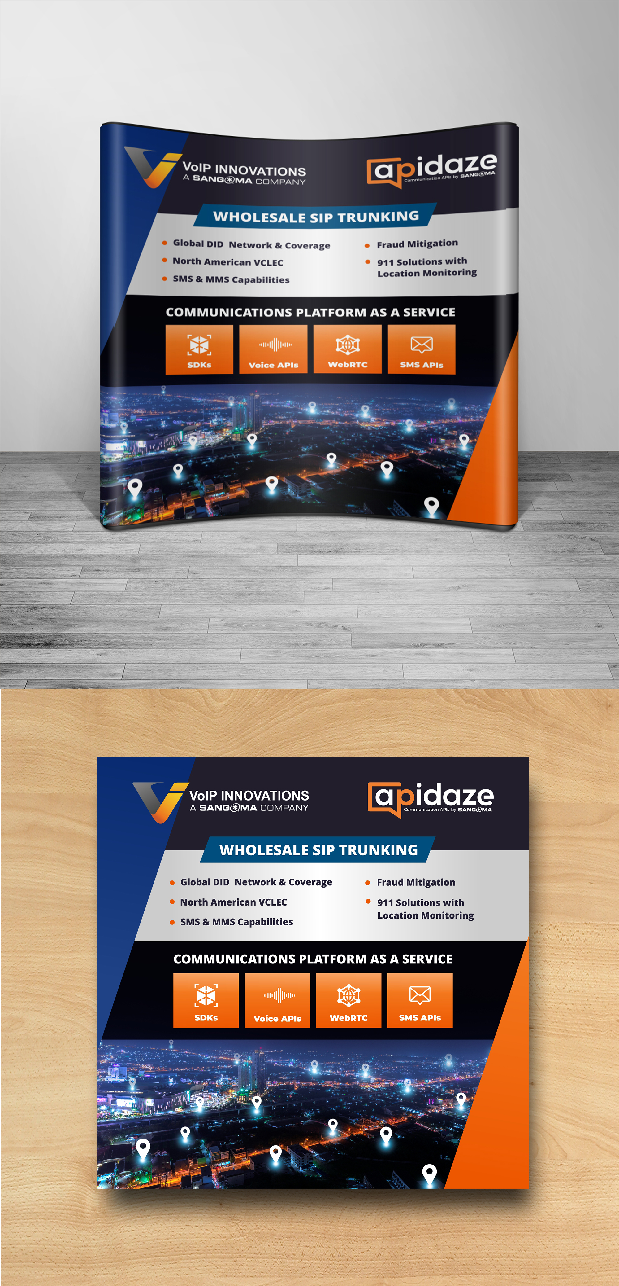 Trade Show Booth Design by ecorokerz for VoIP Innovations | Design #23524928