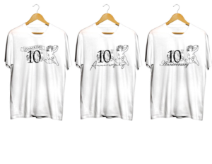 10 Year Anniversary  | T-shirt Design by HELLOCRUNK