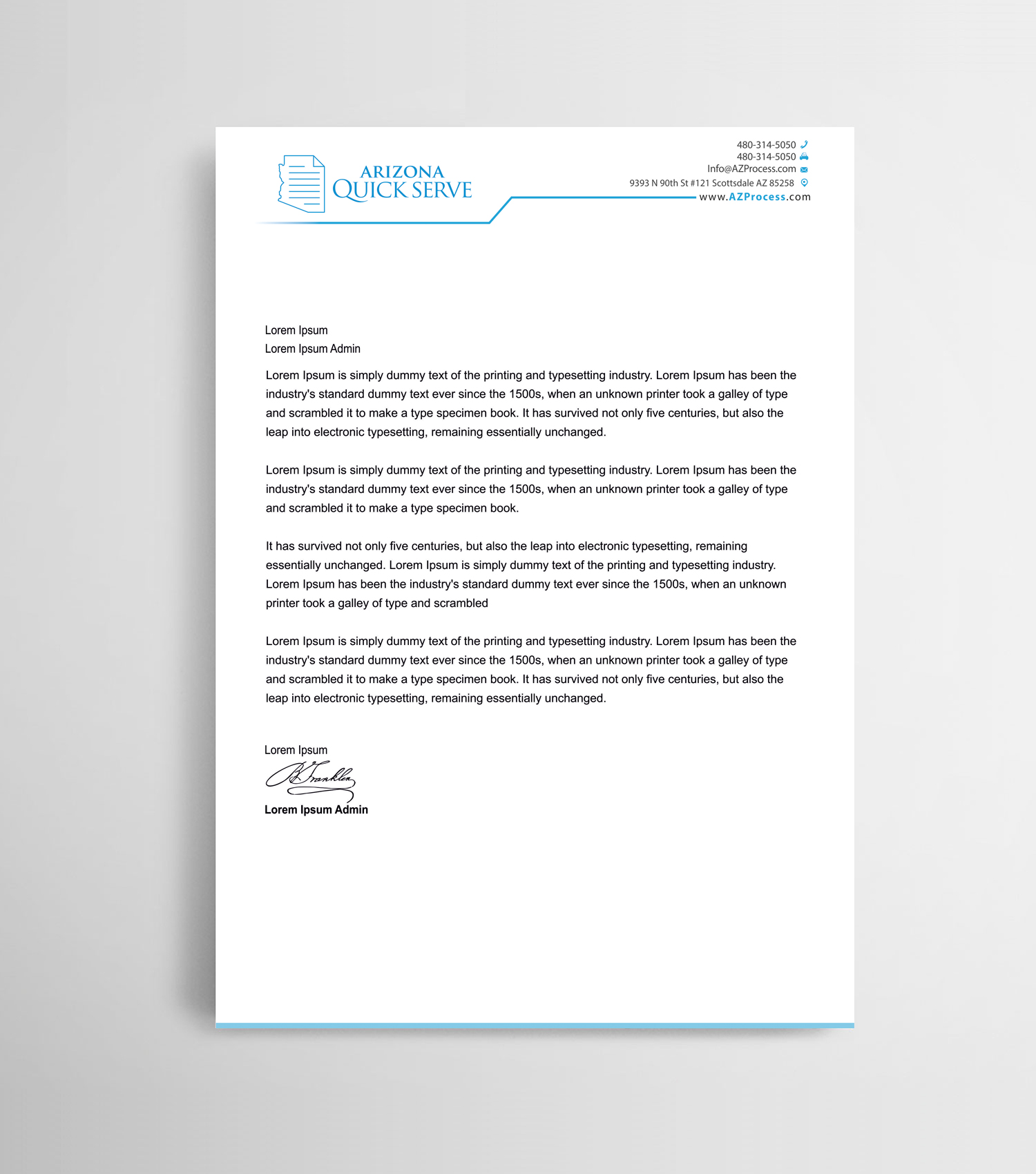 Letterhead Design by Infinitive Technology for this project | Design #23500546
