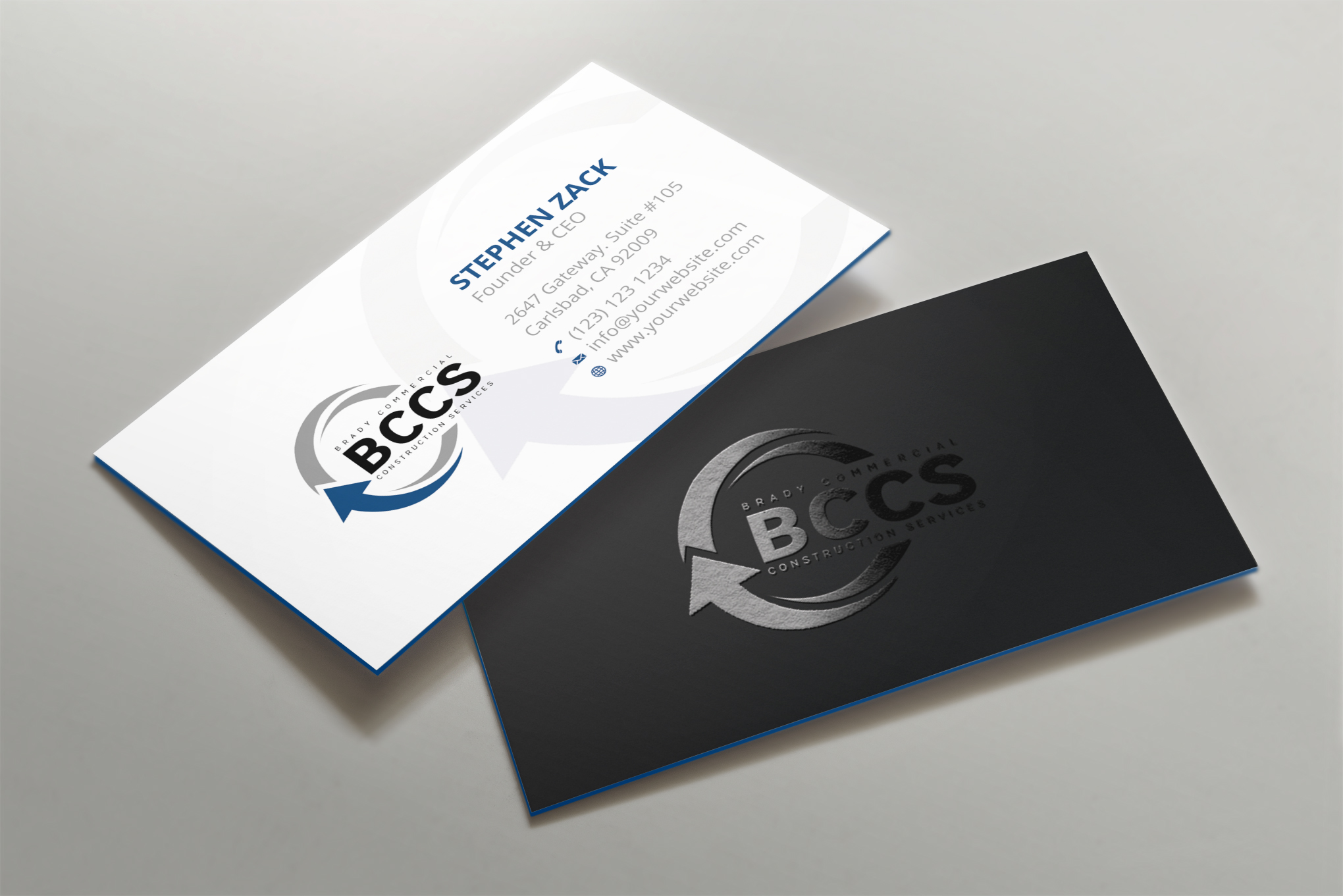 Design de Carte de Visite par Shahin Hossen pour Brady Commercial Construction Services | Design #23501915