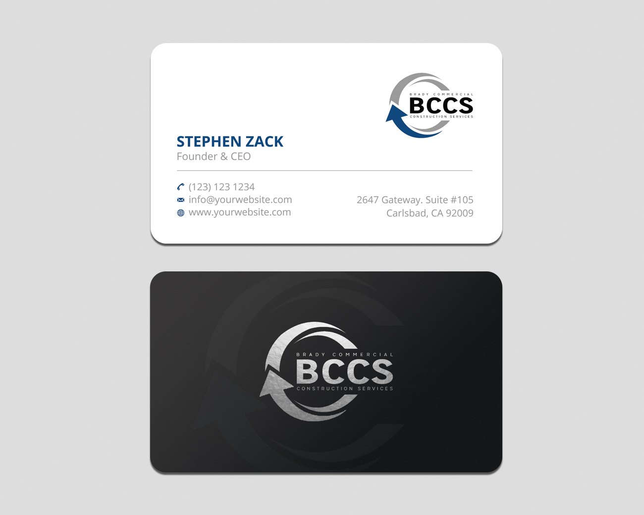 Design de Carte de Visite par Shahin Hossen pour Brady Commercial Construction Services | Design #23501959
