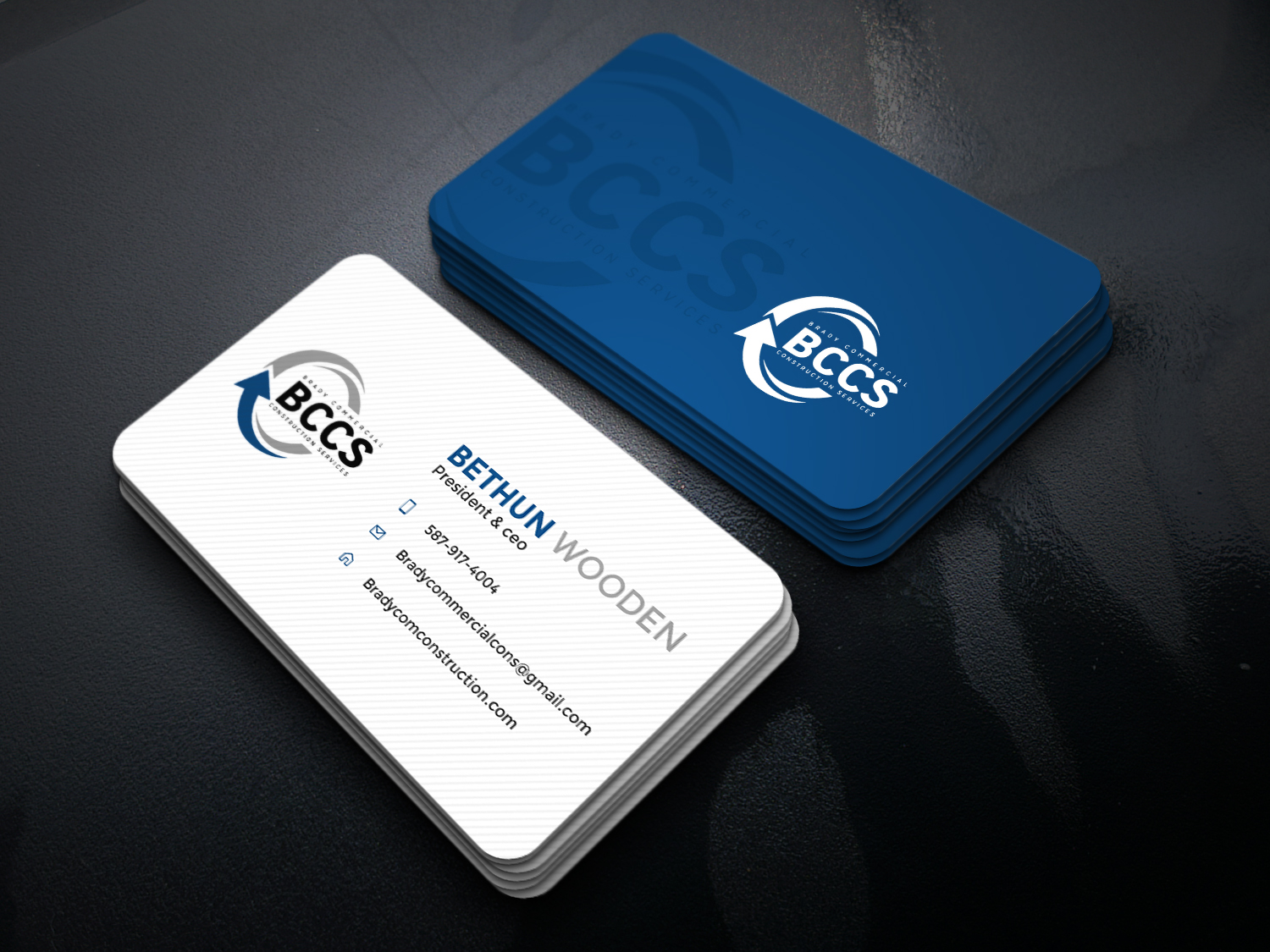 Business Card Design by Gexton for Brady Commercial Construction Services | Design #23520370